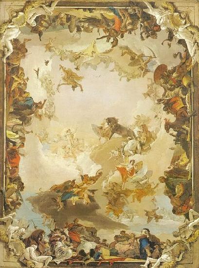 Giovanni Battista Tiepolo Allegory of the Planets and Continents Germany oil painting art